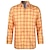 cheap Men&#039;s  Overshirts-Men&#039;s Shirt Yellow Navy Blue Orange Long Sleeve Plaid Turndown Spring &amp;  Fall Party Work Clothing Apparel Button-Down