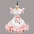 billiga Lolitaklänningar-Inspirerad av Cosplay Piguniform Animé Cosplay-kostymer Japanska Karnival Cosplay-kostymer Klänningar Kortärmad Slips Kostym Till Dam Flickor