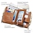 abordables tarjeteros y estuches-Billeteras HUMERPAUL para hombres billetera bifold de cuero delgada cartera masculina corta con bolsillo para monedas billetera de tarjetas multifuncional bolsa de cadena de calidad