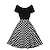 billiga Historiska- och vintagedräkter-50-tals a-line klänning retro vintage 1950-tal svängklänning flare klänning damkostym vintage cosplay vardagsklänning