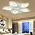 Недорогие Потолочные светильники с вентилятором-светодиодные потолочные вентиляторы с регулируемой яркостью и цветочным дизайном с дистанционным управлением