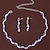 abordables Conjuntos de joyas-Los sistemas nupciales de la joyería 1 juego Brillante Legierung Pendientes Collare Mujer Elegante Coreano Dulce Cadena de tenis Conjunto de joyas Para Aniversario Fiesta Diario