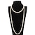 billige Smykker til kostymer-faux perlekjede lange perlekjeder 1920-talls tilbehør for kvinner brølende 20-tallsklaff vintagefest