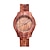 Недорогие Кварцевые часы-женские кварцевые часы бамбуковые деревянные креативные наручные часы современный деревянный браслет сандаловое дерево узор пара часы часы подарок