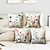 cheap Floral &amp; Plants Style-Vintage Floral Double Side Cushion Cover 4PC Soft Decorative Square Throw Pillow Cover Cushion Case Pillowcase for Bedroom Livingroom Superior Quality Machine Washable Indoor Cushion for Sofa Couch Bed Chair
