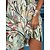 cheap Casual Dresses-Women&#039;s Two Piece Dress Set Outdoor Daily Casual Dress Print Dress Print Fashion Streetwear V Neck Mini Dress Leaf Half Sleeve Loose Fit Green Summer Spring S M L XL XXL