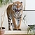 tanie Naklejki ścienne z dekoracjami-3d tygrys zwierzęta naklejki ścienne dekoracje do domu naklejka ścienna 1 szt