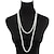 cheap Costumes Jewelry-Faux Pearl Necklace Long Pearl Necklaces 1920s Accessories for Women Roaring 20s Flapper Vintage Party