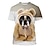 billiga nyhet roliga hoodies &amp; t-shirts-Djur Hund fransk bulldog T-shirt Anime 3D Grafisk Till Par Herr Dam Vuxna Maskerad 3D-utskrift Ledigt / vardag