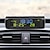 billige Ergonomiske displayer-solcelleklokke solcellebil digital klokke med lcd-tidsdato temperaturvisning i bilen for utendørs personlig bildekorasjon