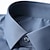 abordables Camisas de vestir para hombres-Hombre Camisa para Vestido Bleu Ciel Negro Blanco Manga Larga Color sólido/liso Cuello Vuelto Primavera verano Boda Oficina y carrera Ropa