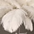 cheap Island Lights-LED Pendant Light Chandelier Gorgeous Extra Large 70cm 6-Light White Ostrich Feather Bouquet Pendant Light Romantic Mounted Lighting Fixture for Restaurant Bedroom