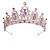 Недорогие Носимые аксессуары-Фиолетовый головной убор невесты в европейском и американском стиле, корона в стиле барокко, головной убор со стразами, корона принцессы, свадебные аксессуары для волос, аксессуары для платья