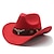 levne Historické a vintage kostýmy-18. století 19. století stát Texas Kovbojský klobouk Západní kovboj americký Pánské Dámské Klobouk