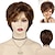Недорогие старший парик-синтетические короткие парики для белых женщин песчаный светлый парик с челкой смешанный коричневый цвет вьющиеся парик волосы омбре пожилой парик мама