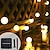 baratos Mangueiras de LED-Corda de lâmpada de acampamento ao ar livre lâmpadas grandes 5m-20leds 6,5m-30leds à prova d&#039;água anti-esmagado lâmpadas led anti-esmagadas ao ar livre quintal varanda jardim tenda decorativa luz terraço lâmpada