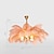 abordables Suspension-lustre led magnifique extra large 80cm 6 lumières blanc bouquet de plumes d&#039;autruche suspension romantique luminaire monté pour chambre de restaurant