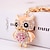 cheap Car Pendants &amp; Ornaments-Lovely Owl Keychain Rhinestone Crystal Keyring Key Ring Chain Bag Charm Pendant Gift