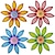 cheap Metal Wall Decor-1pc Metal Flowers Wall Decor 6.7 Inch Flower Wall Sculpture, Hand-Painted Floral Sculpture, Metal Wall Art Hanging Wall Decor For Indoor Outdoor Home Office Bathroom Kitchen Bedroom Living Room Garden Fence