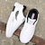 voordelige Herensneakers-Voor heren Sneakers Sportieve look Witte schoenen Comfortabele schoenen Casual Dagelijks PU Ademend Zwart Wit blauw Zomer Lente