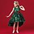 cheap Party Dresses-Kids Little Girls&#039; Dress Floral Embroidered Party Wedding Performance Green Red Cotton Sleeveless Party Dresses 3-13 Years