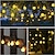abordables Guirlandes Lumineuses LED-solaire globe chaîne lumières en plein air 6m 30 led changement de couleur solaire chaîne lumières avec télécommande étanche boule de cristal solaire patio lumières pour jardin gazebo porche yard