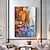 baratos Pinturas de Paisagens-pintura a óleo artesanal lona decoração da arte da parede moderna abstrata paisagem urbana para decoração de casa rolou sem moldura pintura não esticada