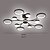 abordables Luces de techo regulables-luz colgante led regulable diseño sputnik formas geométricas ajustables montaje empotrado luces de techo 10 luces 39 &quot;candelabros colgantes para sala comedor cocina 220-240v