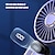 abordables Ventilateurs-ventilateur portable rechargeable angle de hauteur réglable avec lumière led mini ventilateur pliable usb ventilateur personnel pour voyage bureau maison