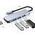 levne USB rozbočovače-dokovací stanice usb typ c usb c hub 3.0 adaptér 8v1 hdmi sd/tf čtečka karet pro macbook air ipad periferní zařízení notebooku