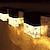 tanie Kinkiety zewnętrzne-2 szt. Zewnętrzna ściana kinkiet solarny 2 tryby ogrodzenie stopni światło wodoodporne podwórko ganek ogrodzenie pokładu oświetlenie dziedzińca dekoracja krajobrazu światło