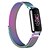 voordelige Fitbit-horlogebanden-Slimme horlogeband Compatibel met: Fitbit Inspire 3 Roestvrij staal Smartwatch Band Verstelbaar Netstof Milanese lus Vervanging Polsbandje