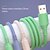 cheap Cell Phone Cables-1m/39.37inch Soft Silicone 3 In 1 Fast Charging Cable With 3 Colors Interface Type-c/cable For Iphone/usb