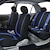 رخيصةأون أغطية مقاعد السيارات-9قطع سيارة مقعد الغطاء إلى مجموعة كاملة ناعم مقاومة للاهتراء زلة المضادة إلى SUV / Van / سيارة