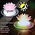 abordables Éclairages pour allées-solaire led flotteur lotus grenouille lampe rgb changement de couleur en plein air jardin piscine lumière décor lumière sous-marine piscine solaire paysage lumière