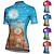cheap Women&#039;s Jerseys-21Grams Women&#039;s Cycling Jersey Short Sleeve Bike Top with 3 Rear Pockets Mountain Bike MTB Road Bike Cycling Breathable Moisture Wicking Quick Dry Reflective Strips Violet Red Blue Graphic Sports
