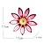 cheap Metal Wall Decor-1pc Metal Flowers Wall Decor 6.7 Inch Flower Wall Sculpture, Hand-Painted Floral Sculpture, Metal Wall Art Hanging Wall Decor For Indoor Outdoor Home Office Bathroom Kitchen Bedroom Living Room Garden Fence