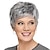 abordables perruque plus âgée-perruques faciles d&#039;entretien coupe lutin perruques de cheveux humains pour les femmes perruques grises assez courtes pour les femmes naturel réaliste