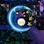 abordables Éclairages pour allées-extérieur étoiles lune solaire puissance lumière romantique lune ange rétro lampe en métal avec globe en verre craquelé led pour cour jardin paysage éclairage 1x