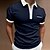 cheap Men&#039;s Polos-Men&#039;s Button Up Polos Polo Shirt Lapel Casual Holiday Fashion Basic Short Sleeve Button Pocket Color Block Regular Fit Summer Light Sky Blue Black White Red Navy Blue Blue Button Up Polos