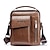 cheap Laptop Bags,Cases &amp; Sleeves-Mens PU Leather Briefcases Business Bag Shoulder Bag Fashion Crossbody Bag Retro Messenger Bags Casual Satchel Travel Bag Valentine&#039;s Day Gift