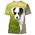 halpa uutuus hauskat hupparit ja t-paidat-Eläin Koira Jack Russell Terrieri T-paita Anime 3D Kuvitettu Käyttötarkoitus Pariskuntien Miesten Naisten Aikuisten Naamiaiset 3D-tulostus Rento / arki