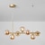 voordelige Spoetnik-ontwerp-led-hanglamp 25,5" 7-lichts bolontwerp geometrische vormen inbouwlampen metaal spoetnik lineair geometrisch geschilderde afwerkingen hedendaagse kroonluchters 110-240v