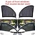 Χαμηλού Κόστους Σκίαστρα &amp; Ζελατίνες Ηλίου Αυτοκινήτου-4τεμ Σκίαστρα παραθύρων αυτοκινήτου Κουρτίνες για κουνουπιέρες Ελαστικό Αναπνέει Για SUV Universal Μπροστινό Παράθυρο Πλαϊνό παράθυρο ΜΥΣΤΙΚΟΤΗΤΑ Για τον Ήλιο Πλέγμα Νάιλον 20*6*5 cm