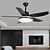 cheap Ceiling Fan Lights-Indoor Outdoor Ceiling Fans with Lights 42&quot; LED Dimmable Ceiling Fan for Home with Remote Control Downrod Mount 3000K-6500K for Children&#039;s Room Living room Bedroom