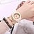 Недорогие Кварцевые часы-женские кварцевые часы бамбуковые деревянные креативные наручные часы современный деревянный браслет сандаловое дерево узор пара часы часы подарок