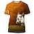 tanie nowość śmieszne bluzy i t-shirty-Zwierzę Pies Jack Russell Terrier Koszulkowy Anime 3D Graficzny Na Dla par Męskie Damskie Dla dorosłych Bal maskowy Druk 3D Codzienne