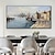cheap Landscape Paintings-Handmade Oil Painting canvas Wall Art Decoration Retro russian Buildings Landscape Street View Seascape for Home Decor Rolled Frameless Unstretched Painting