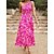 cheap Maxi Dresses-Women&#039;s Casual Dress Summer Dress Print Dress Long Dress Maxi Dress Fashion Classic Floral Ruched Print Daily Holiday Vacation One Shoulder Sleeveless Dress Regular Fit Black Yellow Pink Summer Spring