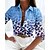 cheap Blouses &amp; Shirts-Women&#039;s Shirt Blouse Pink Blue Purple Button Print Leopard Casual Long Sleeve Shirt Collar Basic Regular S